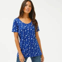 T-shirt imprimé "lettres"