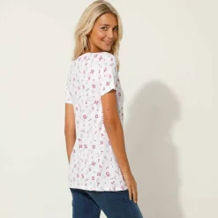 T-shirt imprimé "lettres"