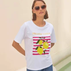 T-shirt imprimé, volume loose