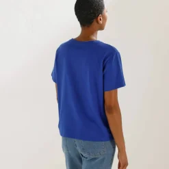 T-shirt "loose" en coton, uni