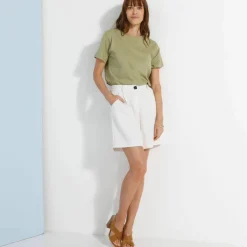 T-shirt "loose" en coton, uni