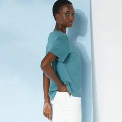 T-shirt "loose" en coton, uni