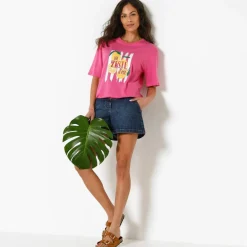 T-shirt loose imprimé 