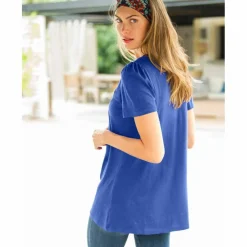 T-shirt macramé manches courtes