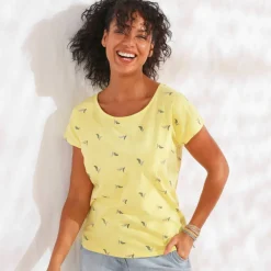 T-shirt manches courtes, imprimé minimaliste
