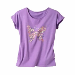T-shirt manches courtes, imprimé placé 