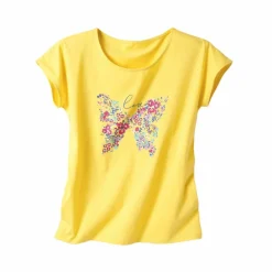 T-shirt manches courtes, imprimé placé 