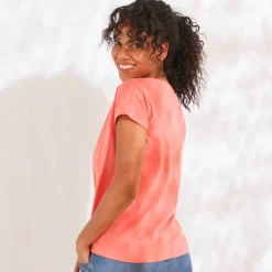 T-shirt manches courtes, imprimé placé 