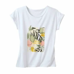T-shirt manches courtes imprimé placé, Spécial Petites