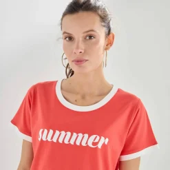 T-shirt manches courtes imprimé "Summer"