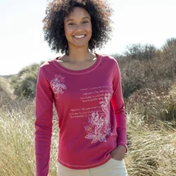 T shirt manches longues imprimé fleuri