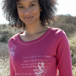 T shirt manches longues imprimé fleuri
