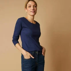 T-shirt manches longues, jersey en coton biologique(**)