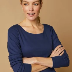 T-shirt manches longues, jersey en coton biologique(**)