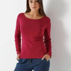 T-shirt manches longues, jersey en coton biologique(**)