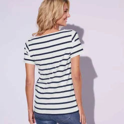 T-shirt marinière manches courtes