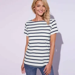 T-shirt marinière manches courtes