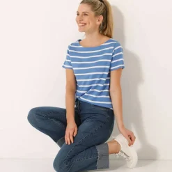 T-shirt marinière manches courtes