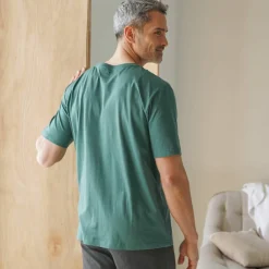 T-shirt pyjama impression placée manches courtes