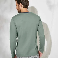 T-shirt pyjama imprimé manches longues