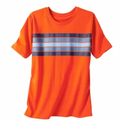 T-shirt pyjama manches courtes rayures coton