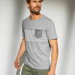 T-shirt rayé manches courtes