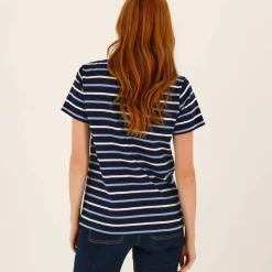 T-shirt rayé manches courtes, maille jersey