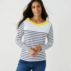 T-shirt rayé manches longues