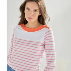 T-shirt rayé manches longues