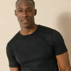 T-shirt sous-vêtement homme col montant manches longues chaleur intense - lot de 2