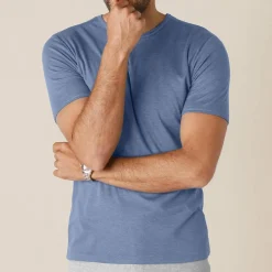 T-shirt sous-vêtement homme col montant manches longues chaleur intense - lot de 2