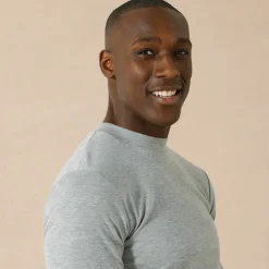 T-shirt sous-vêtement homme col montant manches longues chaleur intense - lot de 2