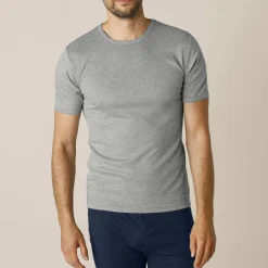 T-shirt sous-vêtement homme col montant manches longues chaleur intense - lot de 2