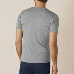 T-shirt sous-vêtement homme col montant manches longues chaleur intense - lot de 2