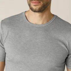 T-shirt sous-vêtement homme col montant manches longues chaleur intense - lot de 2