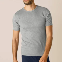 T-shirt sous-vêtement homme col montant manches longues chaleur intense - lot de 2