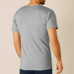 T-shirt sous-vêtement homme col rond manches courtes chaleur douce - lot de 2