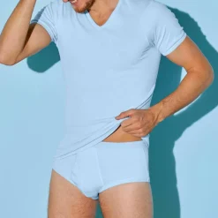 T-shirt sous-vêtement homme col V - lot de 2