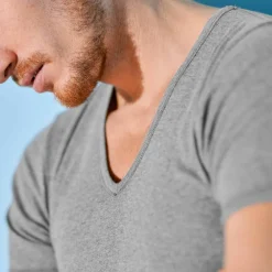 T-shirt sous-vêtement homme col V - lot de 2