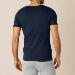 T-shirt sous-vêtement homme col V manches courtes chaleur douce - lot de 2