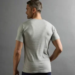 T-shirt sous-vêtement homme col V manches courtes chaleur douce - lot de 2