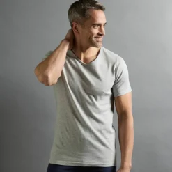 T-shirt sous-vêtement homme col V manches courtes chaleur douce - lot de 2