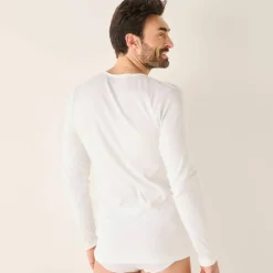 T-shirt sous-vêtement homme ras de cou manches longues