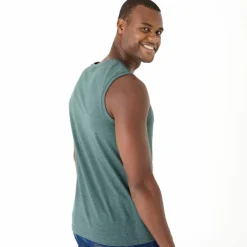 T-shirt uni col rond sans manches