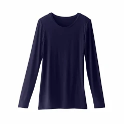 T-shirt uni col rond stretch