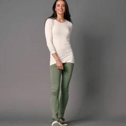 T-shirt uni col rond stretch