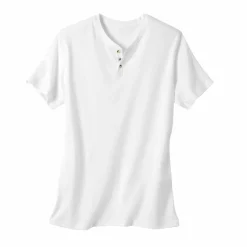 T-shirt uni col tunisien