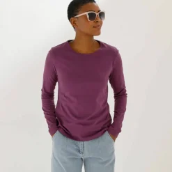 T-shirt uni manches longues
