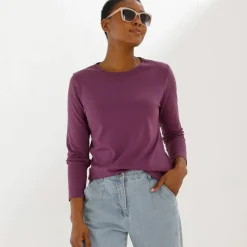 T-shirt uni manches longues