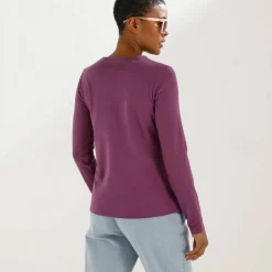T-shirt uni manches longues
